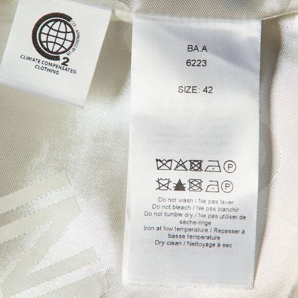 Ganni Neutral Linen Button Front Oversized Jacket L - Picture 5 of 7